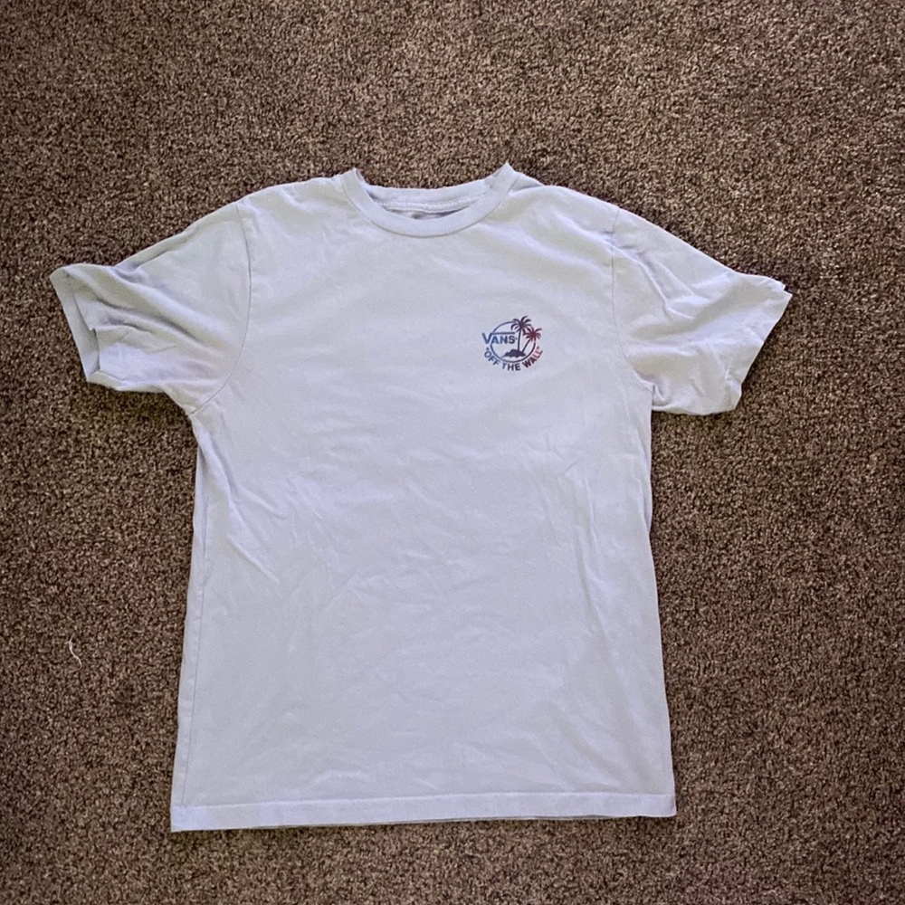 light blue vans tee
